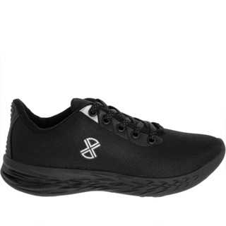 Tênis Cross Road Esportivo Feminino Tecido Preto