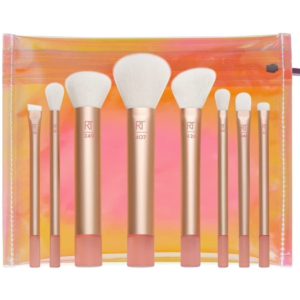 Mini Conjunto De Escovas De Maquiagem RT Eyeshadow Makeup Brush Highlighter Foundation Início Quatro Em Um Multifuncional