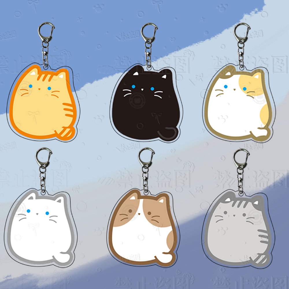 Chaveiro Animação De Desenho Gato Fofo Pingente De Mochila Em Acrílico em Oferta na Shopee