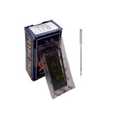 Kit 10 Agulhas Espessura 25 Em Aço Inoxidável Para Máquina de Costura Doméstica Modelo HAX1