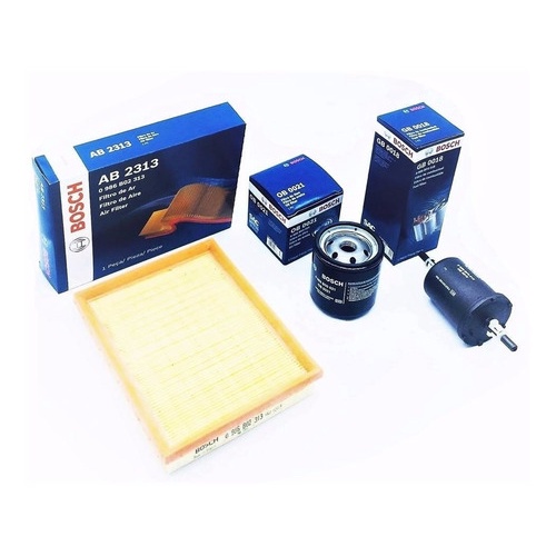 Kit Filtro Ar Combustível Óleo Bosch Corsa 1.0 1.4 1.6