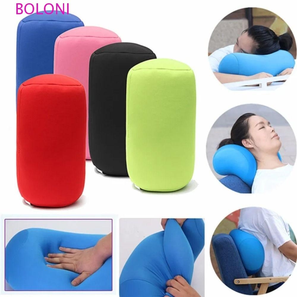 Almofada Traseira BOLONI , Mini Fronha De Cabeça Cilíndrica , Travesseiro Longo Super Macio E Conveniente Para Dormir em Oferta na Shopee