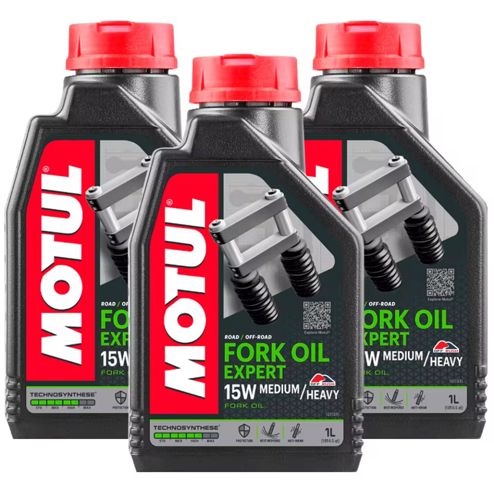 KIT 3 OLEO BENGALA MOTUL FORK OIL EXPERT MEDIUM / HEAVY 15W em Oferta na Shopee