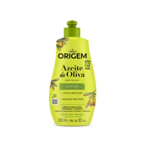 Creme para Pentear Nazca Origem Azeite de Oliva 250ml Nutrição e Definição
