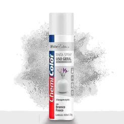 Tinta Spray Branco Fosco Uso Geral Secagem Rápida
