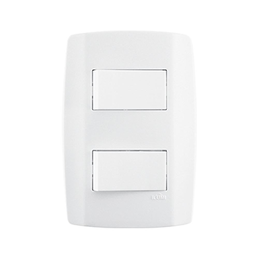 Conjunto Interruptor Duplo 10A 250V Ilumi em Oferta na Shopee