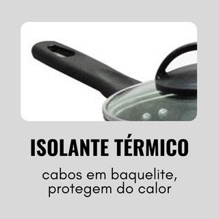 Imagem Kit de 8 Peças Panelas Antiaderente cor Marfim Teflon Premium Alta Qualidade modernidade e Elegância