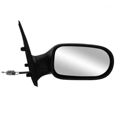 Retrovisor Palio Strada 2004 A 2007 4 Portas Preto Carolcar