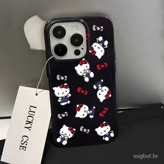 Capas de telefone da Hello Kitty Apple fofo para iPhone 11pronmax 12 13 14 15pro max xr 7 8 plus xs max 12pro 13promax capa protetora anti-queda 14promax