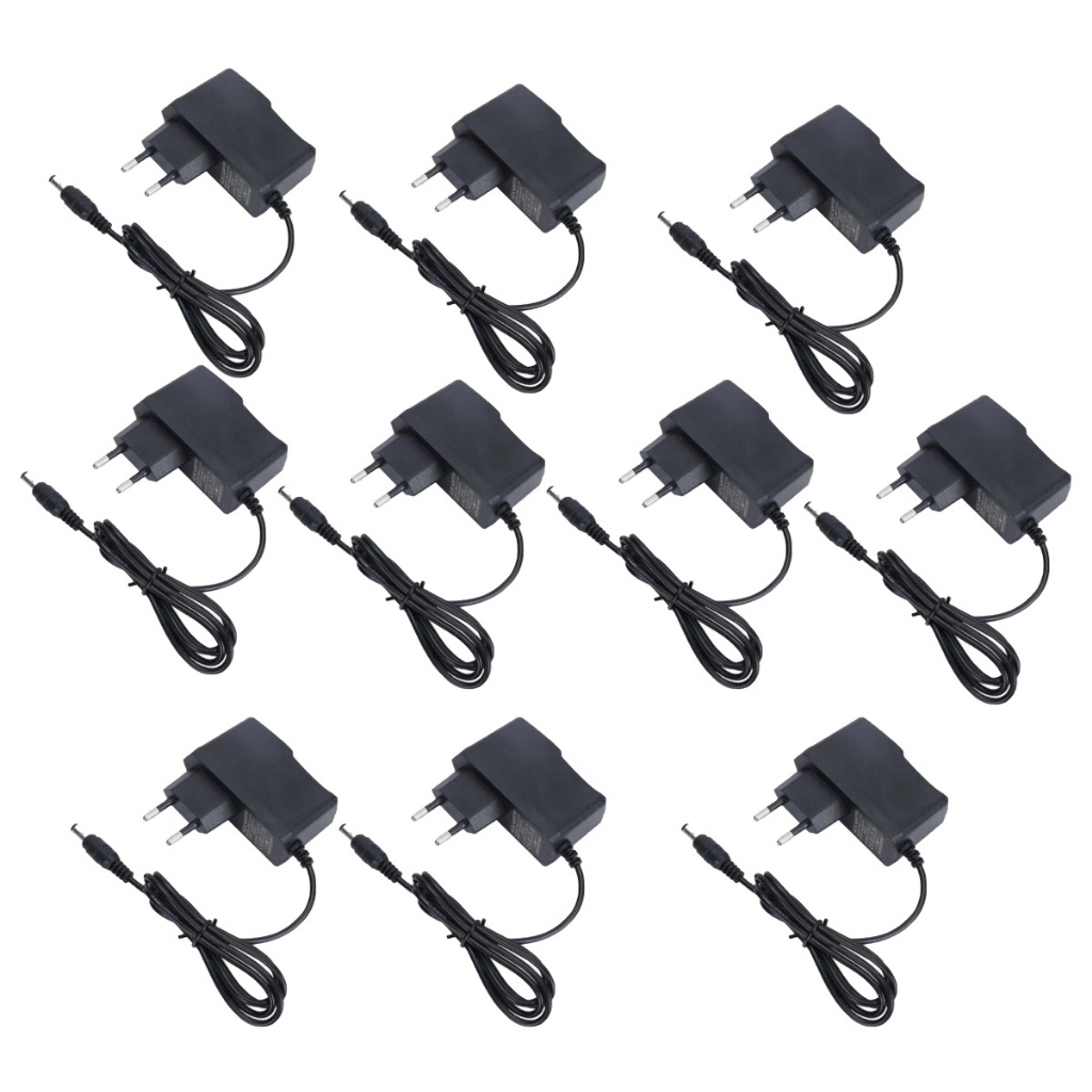 kit 10 un fonte led 12v2a  ac 100-240v adaptador de alimentação ue plug macho