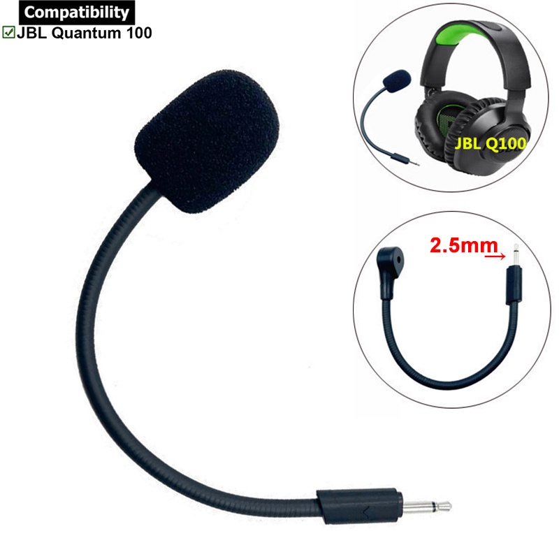 Microfone De Substituição Cabo De Lança De 2,5 Mm Para Fones De Ouvido Jogos JBL Quantum 100 Q100 Acessório