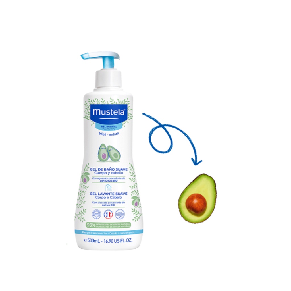 Gel Lavante Suave Pele Normal MUSTELA - 500ML