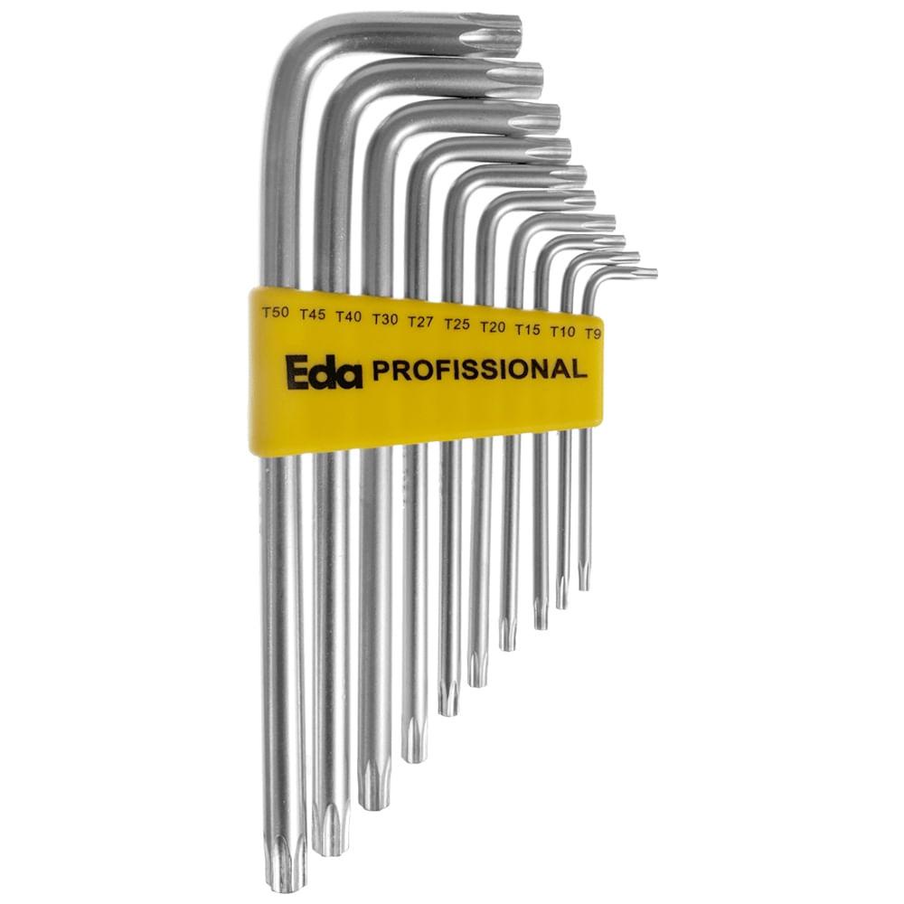 Jogo De Chaves Torx 10 Peças Eda em Oferta na Shopee