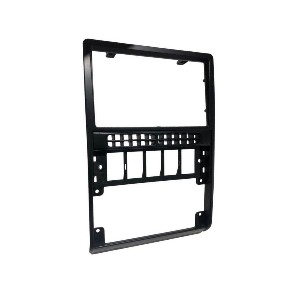 Moldura Painel Central Multimídia Rádio 2 Din Preta Embutir Fixo Carro Som Automotivo Dvd