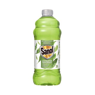 Desinfetante Sanol Extratos Naturais Hortela E Salvia 2L