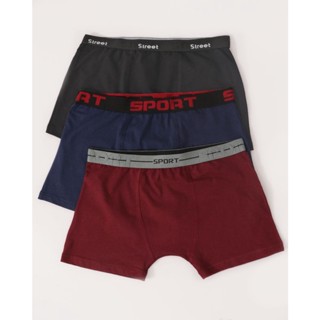 Cueca Boxer de Algodão Estampa e Cores Sortidas