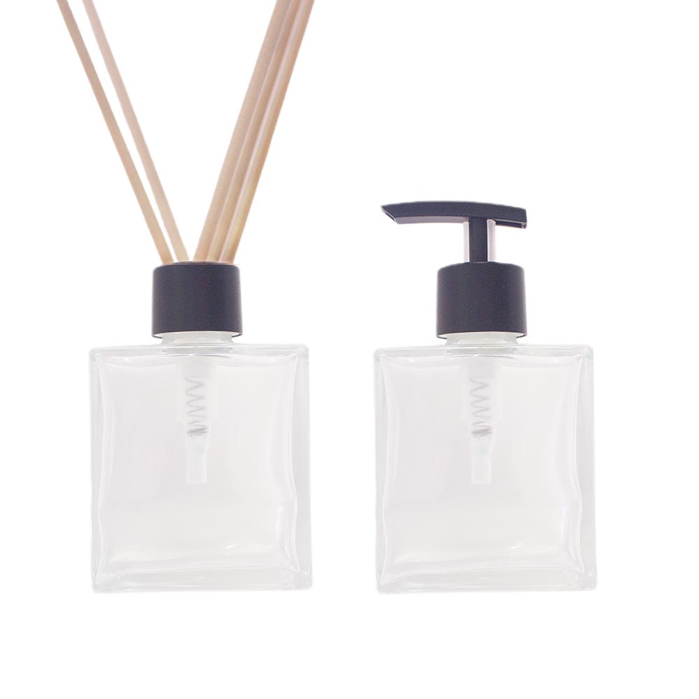 Frascos Vidro Cubo Difusor e Saboneteria Cristal 250ml