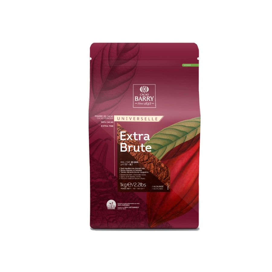 Cacau em Pó 100% - Extra Brute - 1kg - 1 unidade - Callebaut  - Rizzo