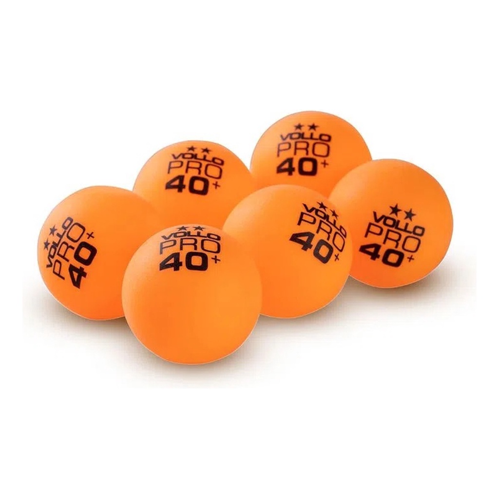 Bola Tênis de Mesa 2 Estrelas Com 6 Unidades Plástico Vollo Durabilidade em Oferta na Shopee