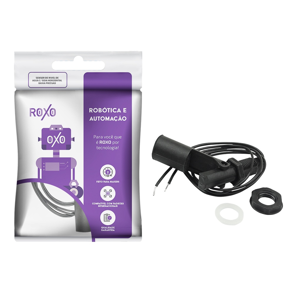 Sensor Nível Horizontal Água Interruptor Bóia baixa Pressão - RoXo