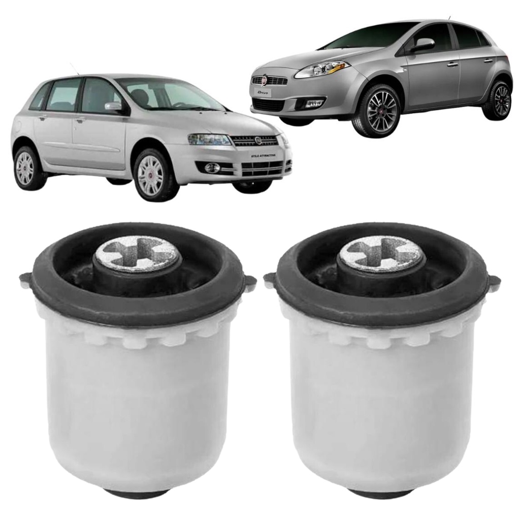 Par Bucha Do Eixo Traseiro Fiat Bravo 2011/2016 Stilo 2003/2011