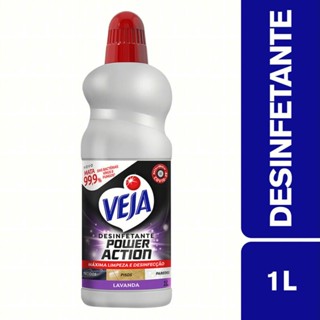 Desinfetante Veja Power Action Multissuperfícies Lavanda 1L