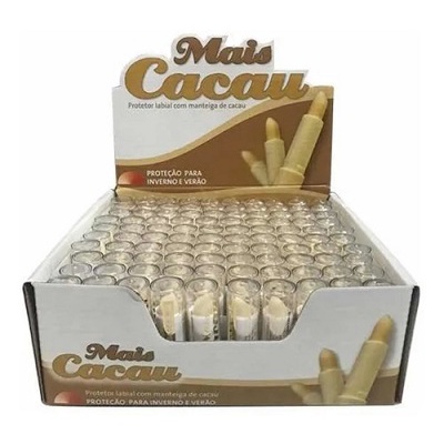 Kit 100 Manteigas de Cacau Bastão Mais Cacau