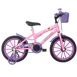 Bicicleta Infantil Aro 16 Mormaii Sweet Girl Freio V-Brake 1 Marcha Cestinha