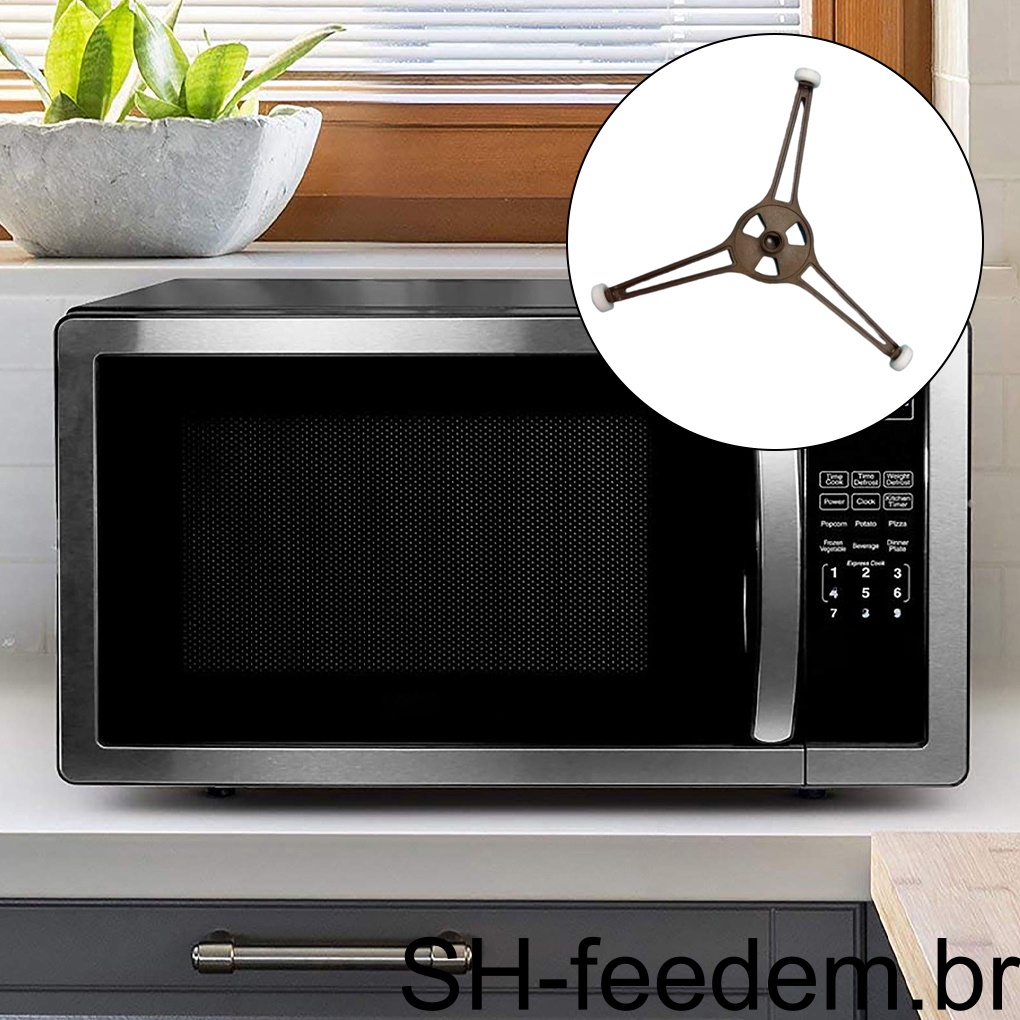 【 feedem 】 1/2/3 Forno De Microondas Mesa Giratória Suporte De Anéis Giratórios Rolos De Da Máquina Acessórios De Reparo 24 5cm De Diâmetro