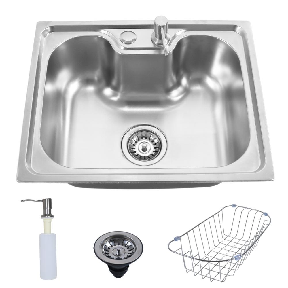 Cuba Cozinha Gourmet Para Pia Aço Inox Com Acessórios Completo 50x40cm em Oferta na Shopee