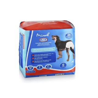 Fralda Higienica Pet Femea Tam. G 12pcs Blue Mimo