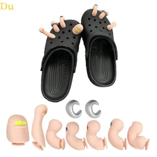 Du Funny Toe Shoe Charme De Sapato De Dedo Do Pé 9pcs Conjunto De Acessórios Decorativos Para O Halloween