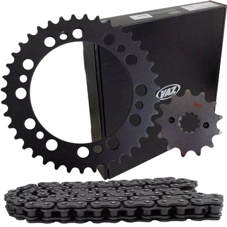 Kit Relação Corrente 520 Vaz Com Retentor Moto Tenere 250 11-19 Lander 250 2007 