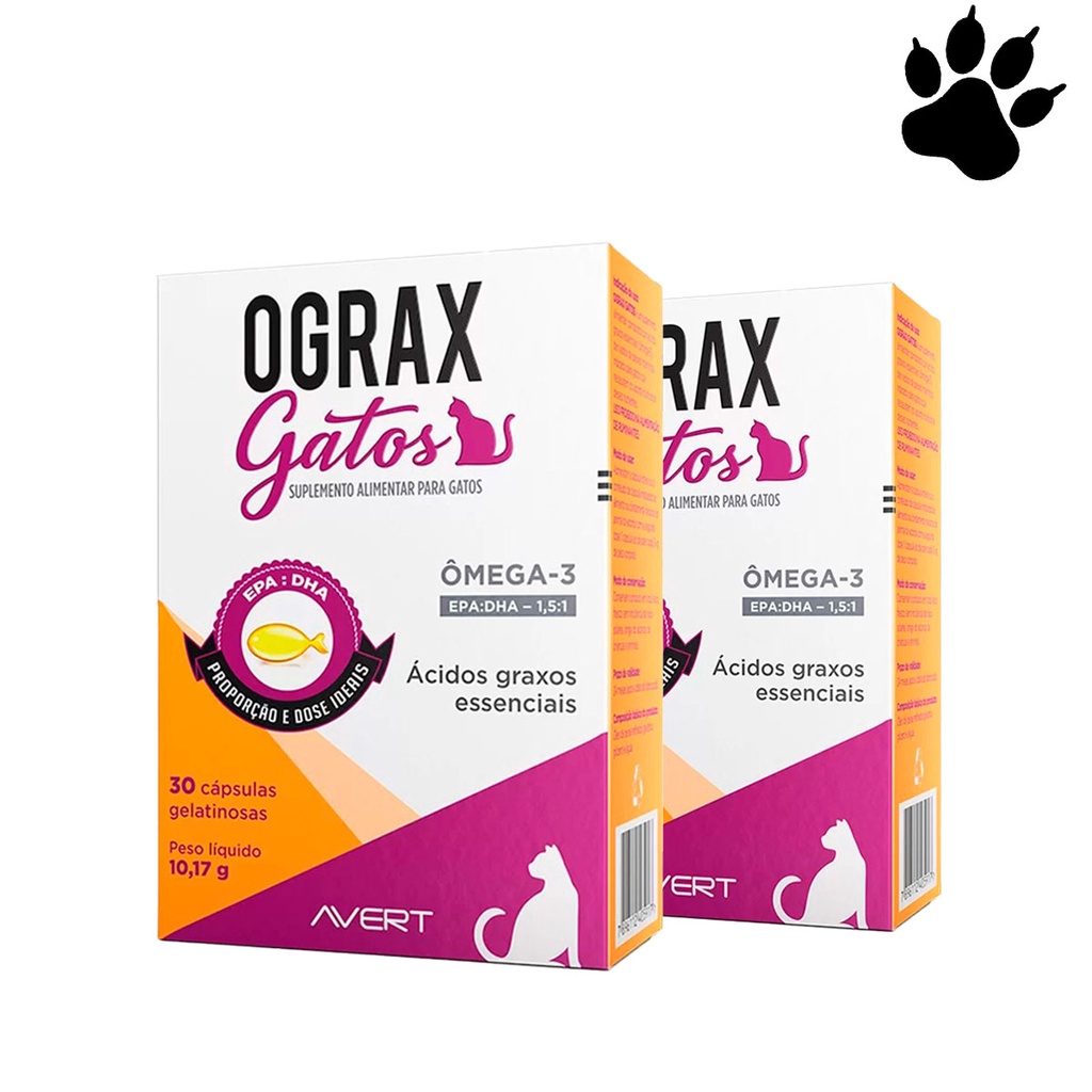 2 Unidades Ograx Gatos Suplemento Omega 3 - Pets