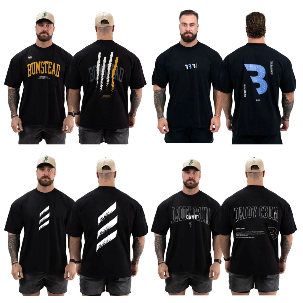 Kit com 4 Camisetas Academia Larga Musculação Bodybuilder  Oversized Treino Premium