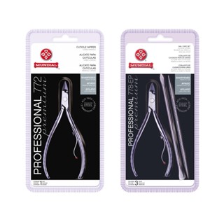 KIT ALICATE CUTICULA 722+778EP MUNDIAL MANICURE PROFISSIONAL