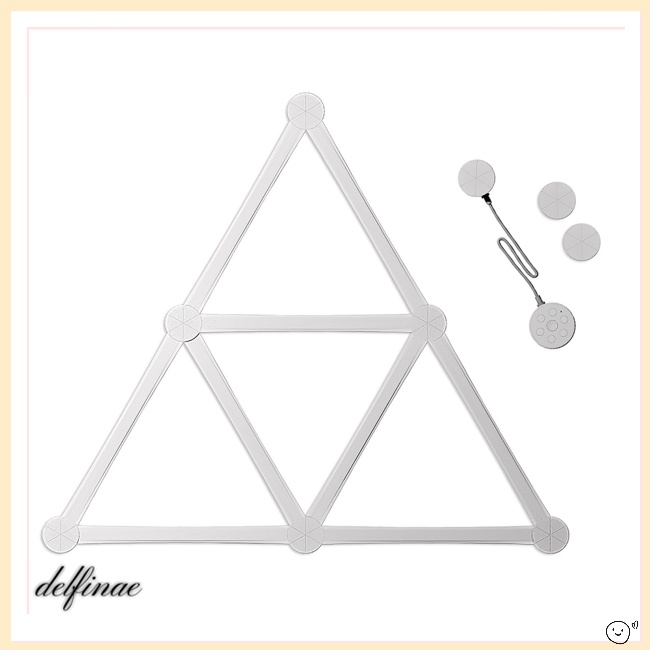 DELFINE Smart Linhas De Luz De Parede 16M + Controle Remoto De Sincronização De Música A Cores APP Control Dimmable WiFi Light Bars Kit Para Jogos