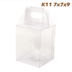 20 Sacola PVC 7x7x9 Maleta Acetato Transparente K11 ASSK