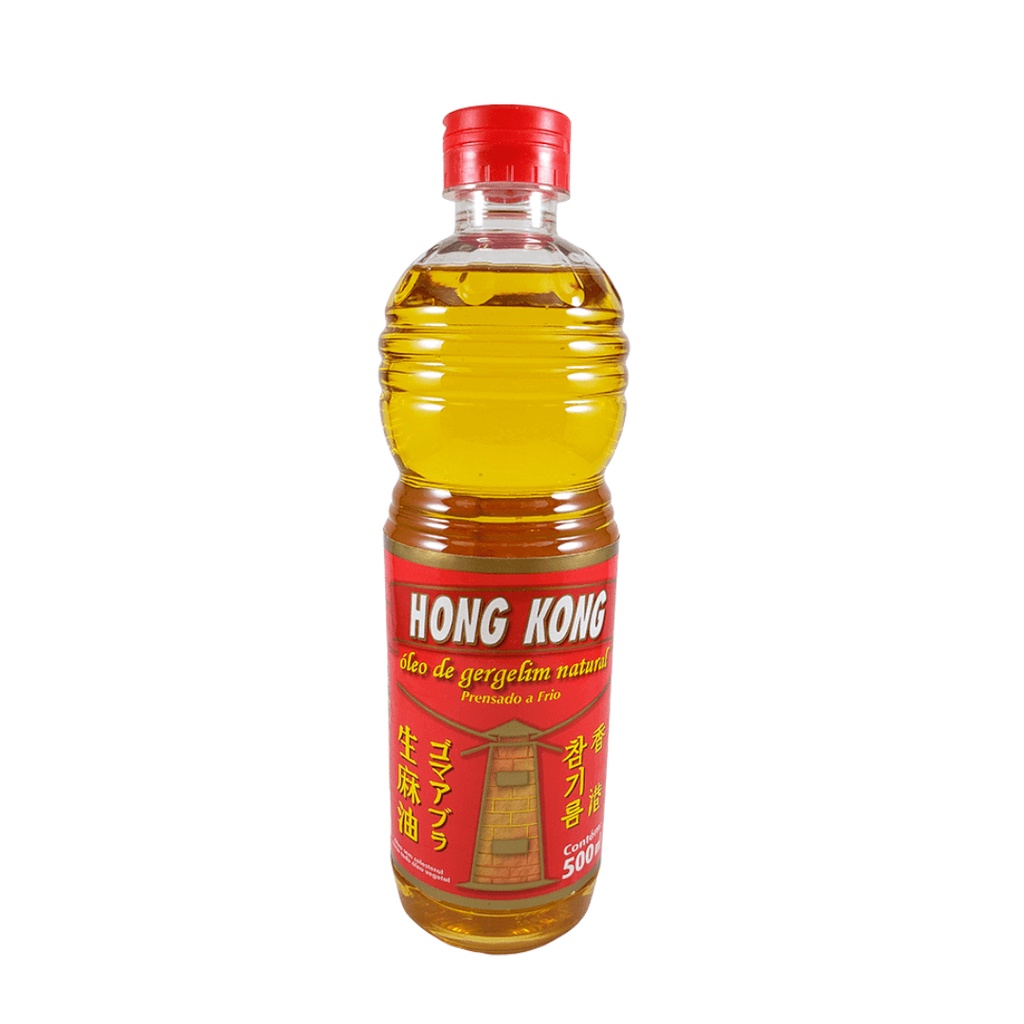 Óleo De Gergelim Natural Hong Kong 500ml Óleo Comida Chinesa Comida Japonesa