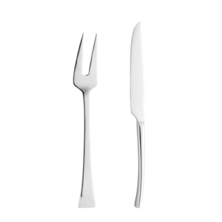 Faca e Garfo para Assado Berna em Inox Wolf em Oferta na Shopee