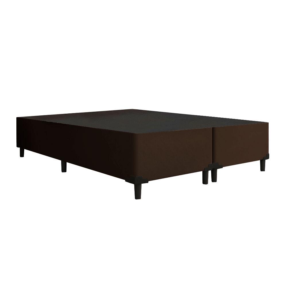 Cama Box King 1,93 m com 38cm de Altura Prince Suede Marrom em Oferta na Shopee