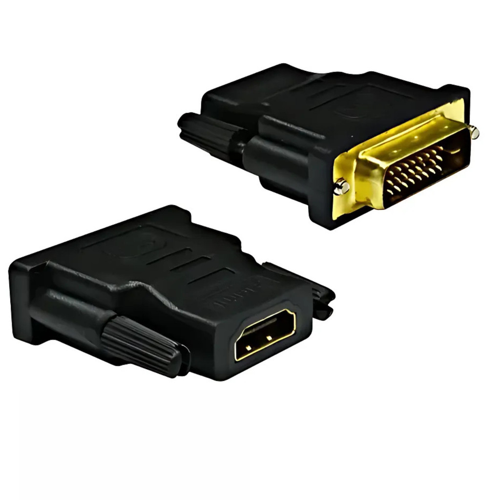 Adaptador Dvi Macho 24+1 Para Hdmi Femea It-Blue Le-3081 Preto