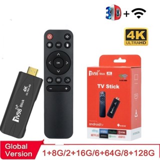 Global 4K TV Stick E Android 12.1 Smart TV98 Mídia Dual 2.4G 5G Wifi 8GB 128GB 4K HD