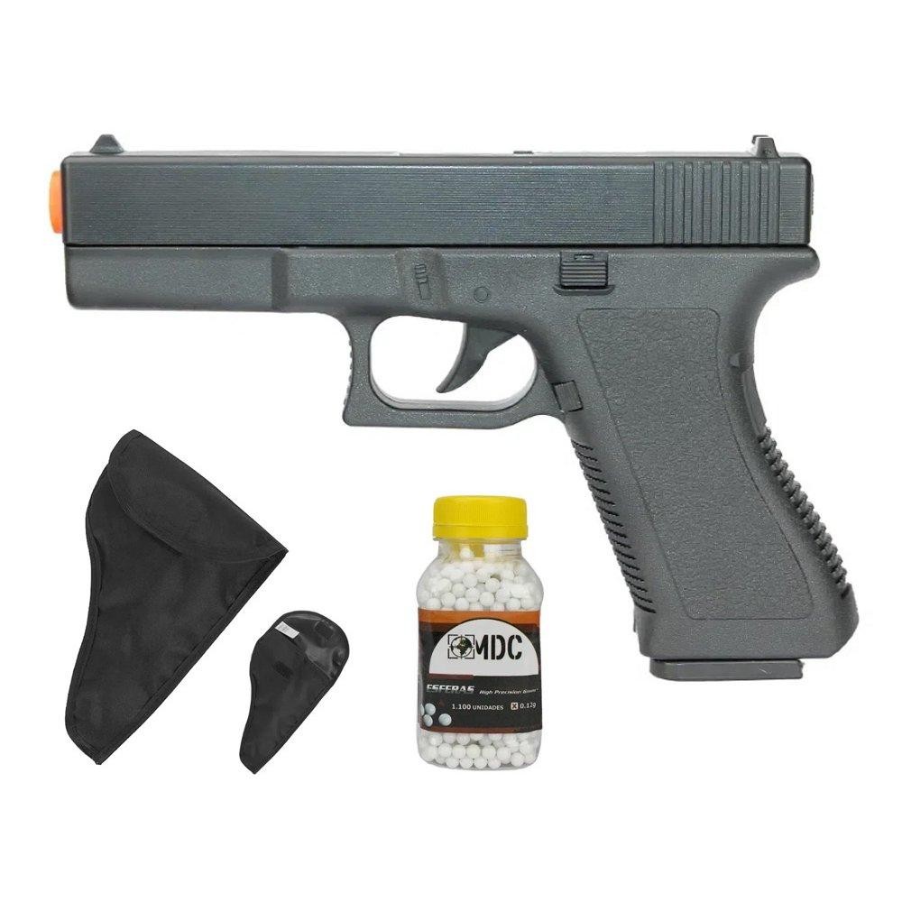 Pistola De Airsoft Vigor Gk-v307 + BBS + Coldre / Capa em Oferta na Shopee