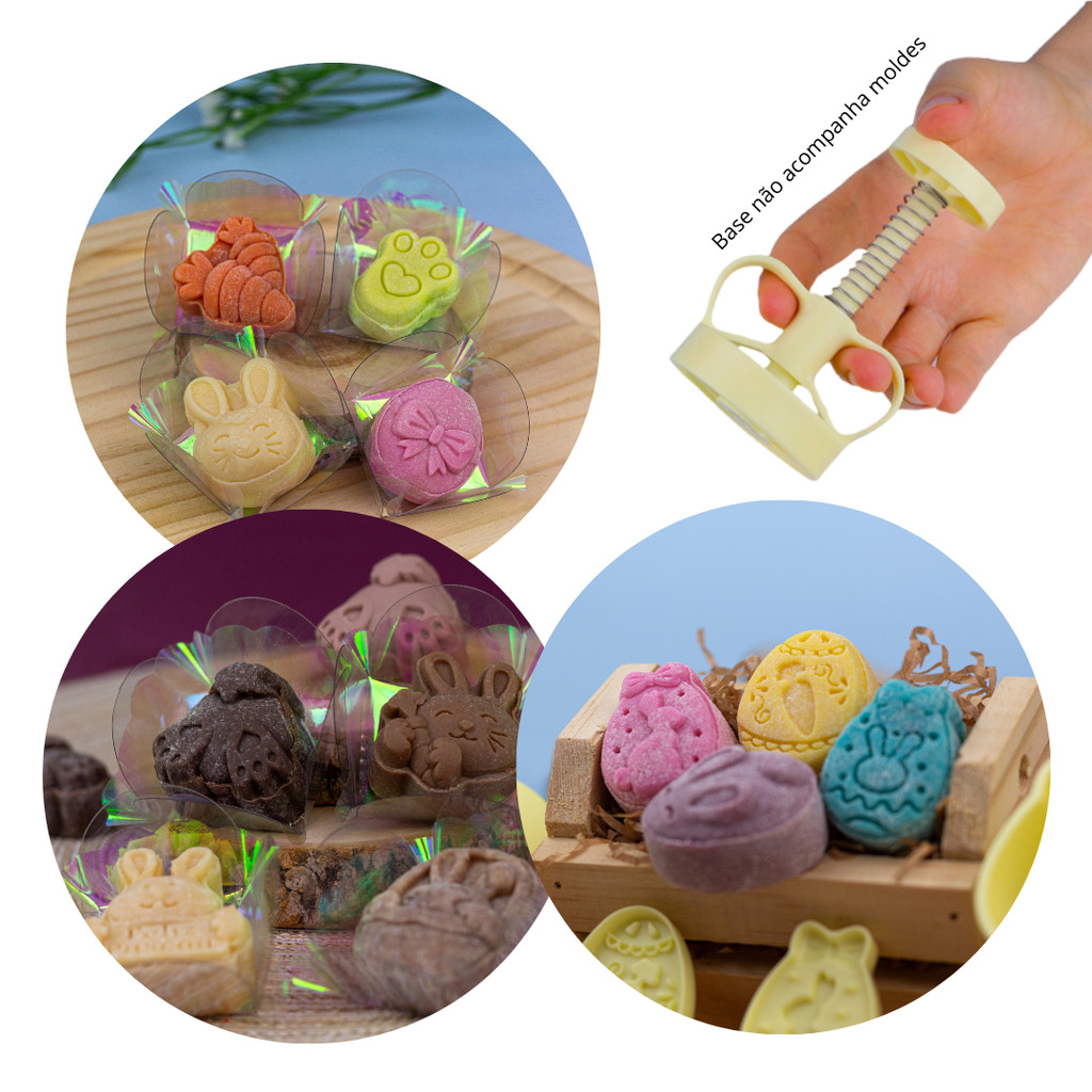 Moldes Para Ejetor Max Páscoa Doces Massas Brigadeiros Coelho Cenoura 3D Blue Star em Oferta na Shopee