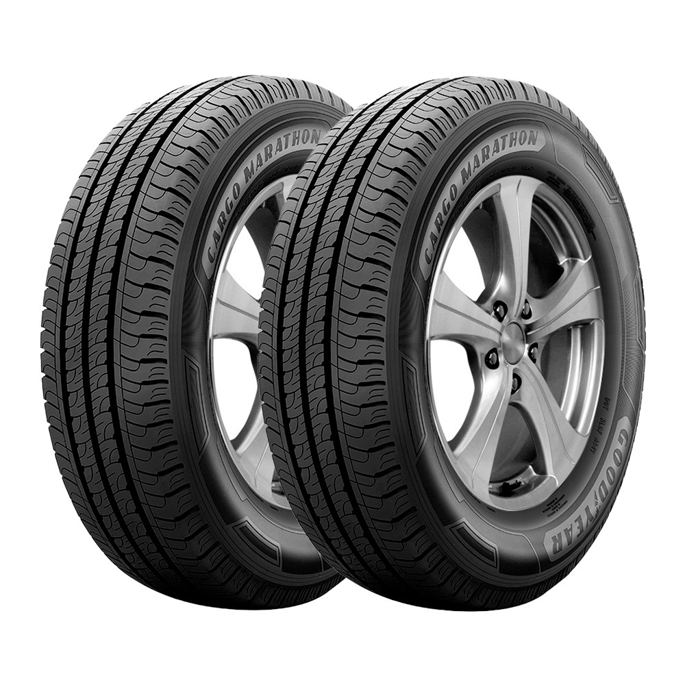 Jogo 2 Pneus Goodyear Aro 14 Cargo Marathon 2 185R14C 102/100R TL em Oferta na Shopee