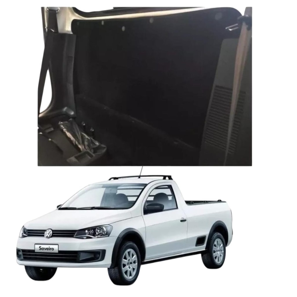 Forração Interna Traz Saveiro G5 G6 G7 Cabine Simples Preto
