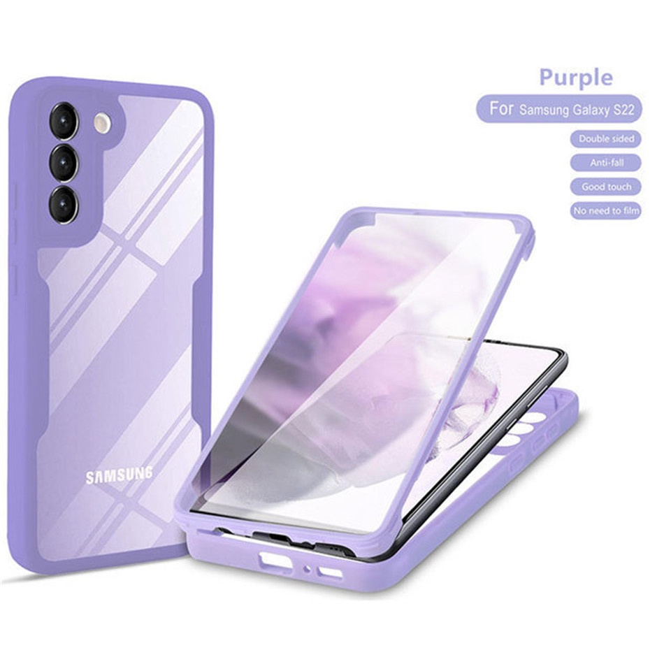 Para SAMSUNG A02S A03S A10S A20S A20S A30 A50 A13 5G 360 Graus Caixa De Silicone À Prova De Choque
