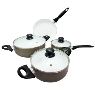 Jogo de Panelas em Ceramica Antiaderente Preto Wincy