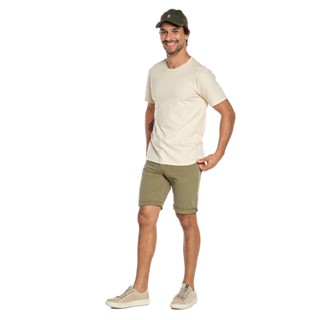 Bermuda Masculina Sarja Polo Wear Verde Médio